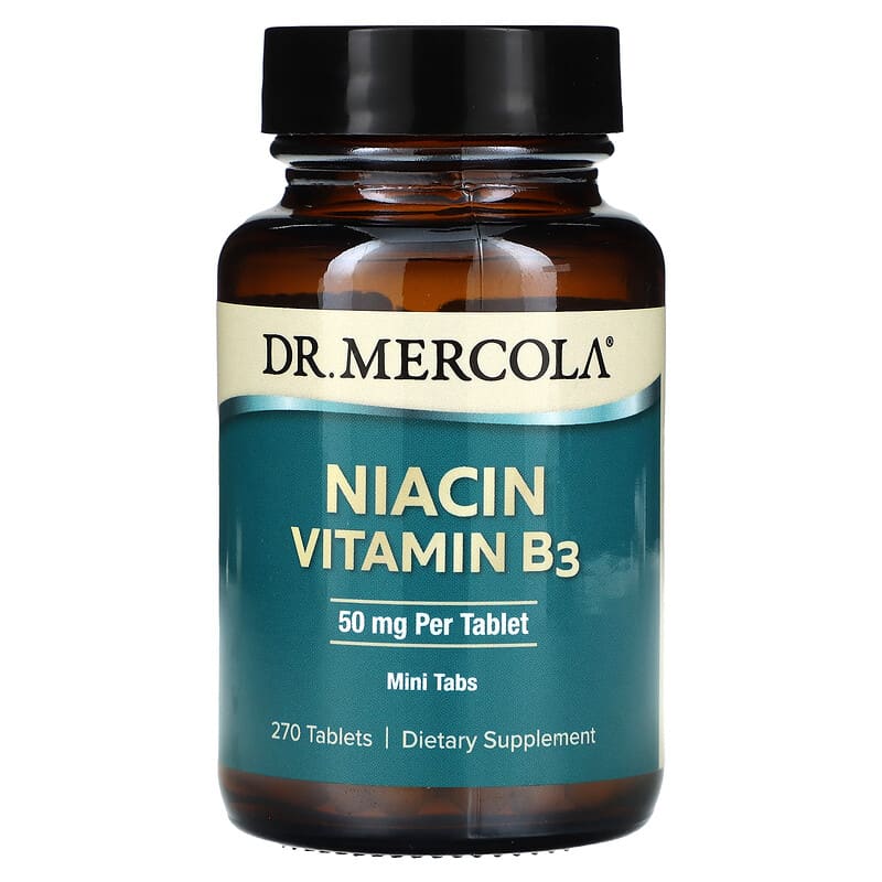 Vitamine B3 Niacinamide 500 Mg - 100 Comprimés, Green Labs, Bien-être Peau/énergie