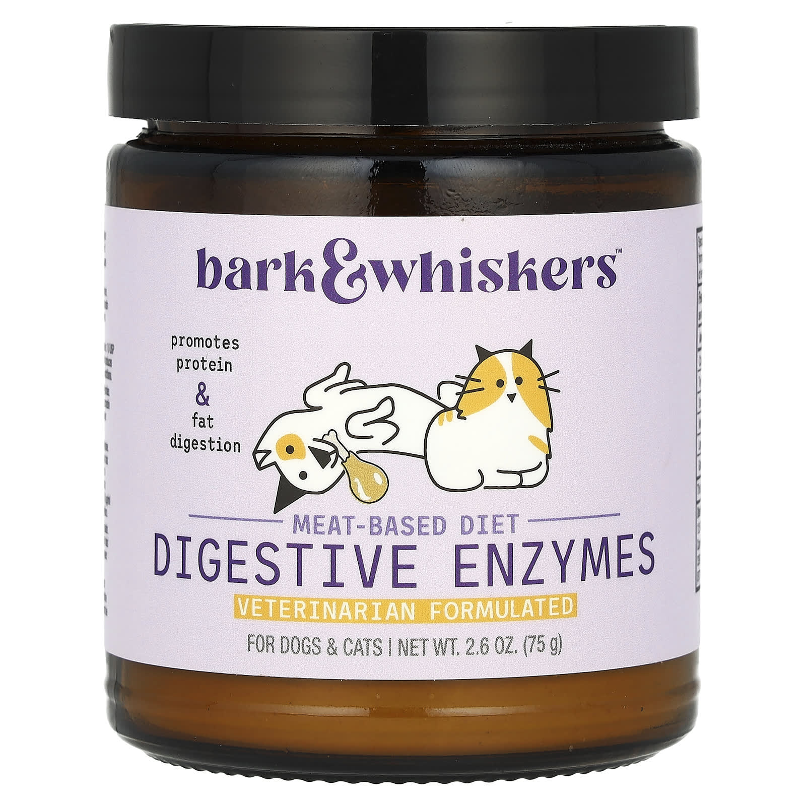 Dr. Mercola, Bark & Whiskers, Meat-Based Diet Digestive Enzymes, For ...