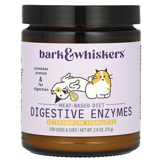 Dr. Mercola, Bark & Whiskers, Meat-Based Diet Digestive Enzymes, For Dogs & Cats, 2.6 oz (75 g)