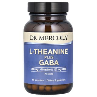 Dr. Mercola, L-Theanine Plus Gaba, L-Theanin plus Gaba, 60 Kapseln