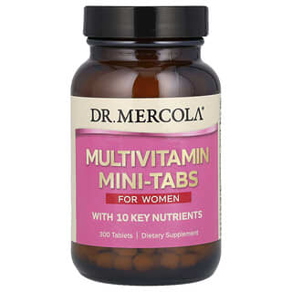 Dr. Mercola, Minicomprimidos multivitamínicos, Para mujeres, 300 comprimidos