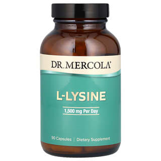 Dr. Mercola, L-lisina, 1.500 mg, 90 Cápsulas