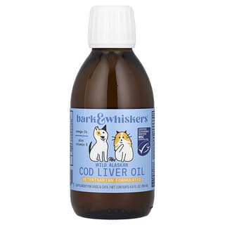 Dr. Mercola, Óleo de Fígado de Bacalhau Selvagem do Alasca, Para Cães e Gatos, 200 ml (6,8 fl oz)