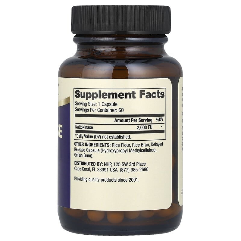 Nattokinase , 2,000 FU , 60 Capsules