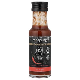 Dr. Mercola, Solspring®, Biodynamic®, Organic Hot Sauce, Extra Hot, 3.4 fl oz (100 ml)