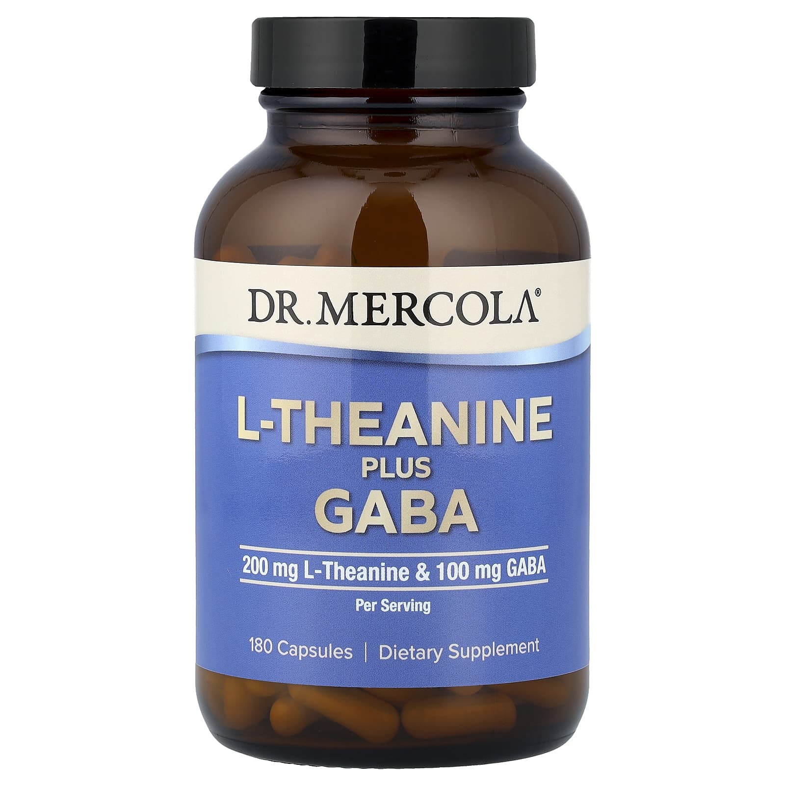 Dr. Mercola L-Theanine Plus GABA – 180 gélules de Dr. Mercola