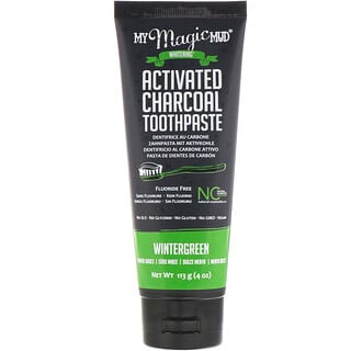 My Magic Mud, Activated Charcoal, Fluoride-Free, Whitening Toothpaste, Wintergreen, 4 oz (113 g)