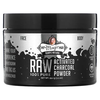 My Magic Mud, Raw 100% Pure, Activated Charcoal Powder, 3.5 oz (99.2 g)