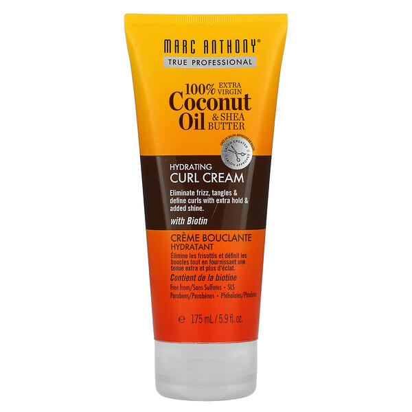 Marc Anthony, 100% Extra Virgin Coconut Oil & Shea Butter, Curl Cream, 5.9 fl oz (175 ml)