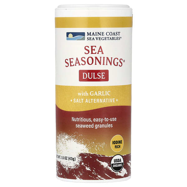 Maine Coast Sea Vegetables, Sea Seasonings®, 마늘 함유 덜스 , 43g(1.5oz)