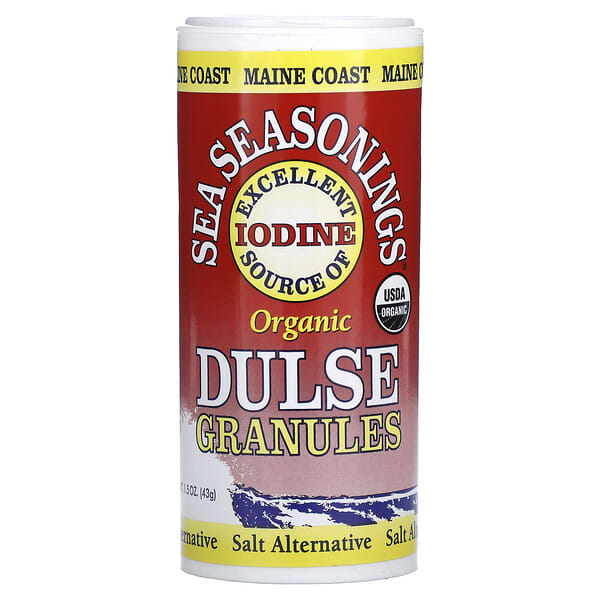 Maine Coast Sea Vegetables, Organic, Sea Seasonings, Dulse Granules, 1.5 oz (43 g)