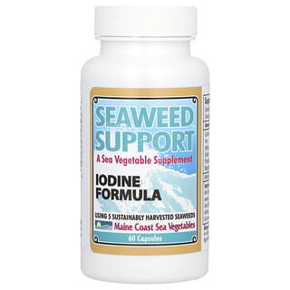 Maine Coast Sea Vegetables, Seaweed Support, Iodine Formula, 60 Capsules