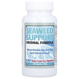 Maine Coast Sea Vegetables, Refuerzo de algas marinas, Fórmula original, 60 cápsulas