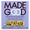 MadeGood, Barras de granola, bayas surtidas, 6 barras, 0.85 oz (24 g) c/u