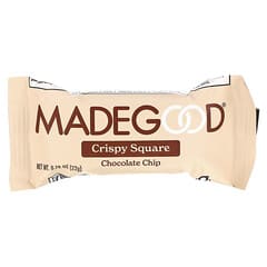 MadeGood, Crispy Squares, шоколадная крошка, 6 батончиков по 22 г (0,78 унции)