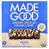MadeGood, Organic Drizzled Granola Bars, Vanilla, 5 Bars, 0.85 oz (24 g) Each