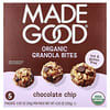 MadeGood, Organic Granola Bites, Chocolate Chip, 5 Packs, 0.85 oz (24 g) Each