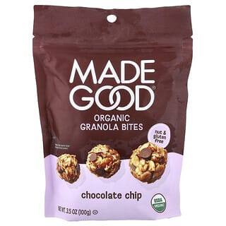 MadeGood, Organik Granola Lokmaları, Damla Çikolata, 100 g (3,5 oz)