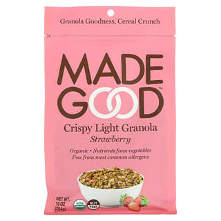 MadeGood, Crispy Light Granola, Strawberry, 10 oz (284 g)