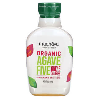 Madhava Natural Sweeteners, Organic Agave Five, подсластитель с низким гликемическим индексом, 454 г (16 унций)