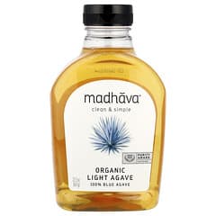Madhava, Orgânico, Luz Dourada, Agave Azul, Adoçante de Baixo Teor Glicêmico, 23.5 oz (667 g)