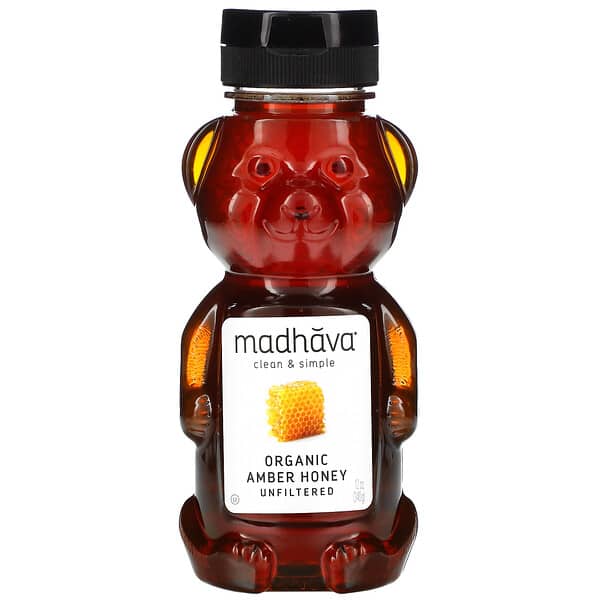 Madhava Natural Sweeteners‏, Organic Amber Honey, Unfiltered, 12 oz (340 g)