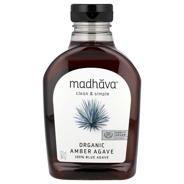 Madhava, 유기농 앰버 생 블루 아가베, 667g(23.5oz)