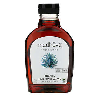 Madhava Natural Sweeteners, التجارة العادلة العضوية الخام، الصبار الأزرق ، محلي مخفض لنسبة السكر في الدم، 23.5 أوقية (667 غرام)