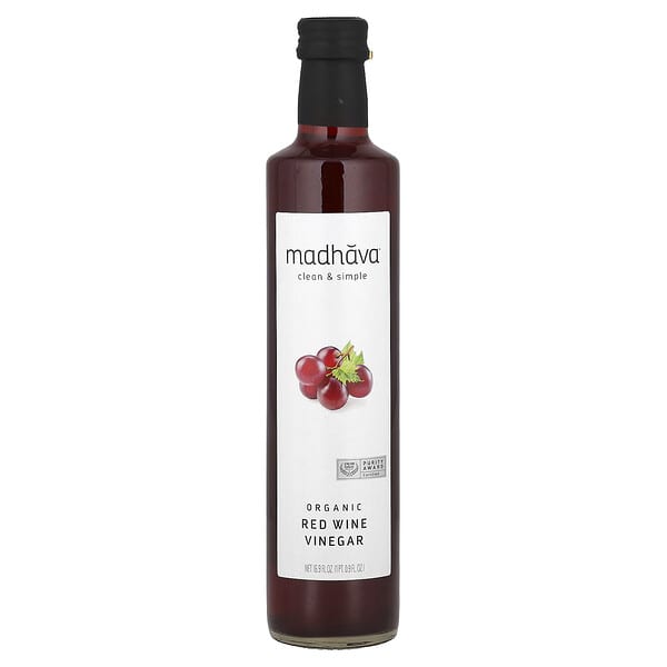 Madhava, 유기농 레드 와인 식초, 16.9fl oz
