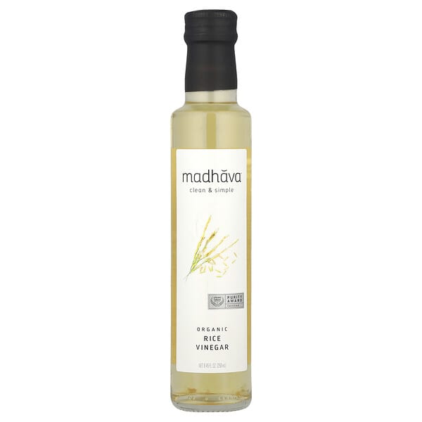 Madhava, Organic Rice Vinegar, 8.45 fl oz (250 ml)