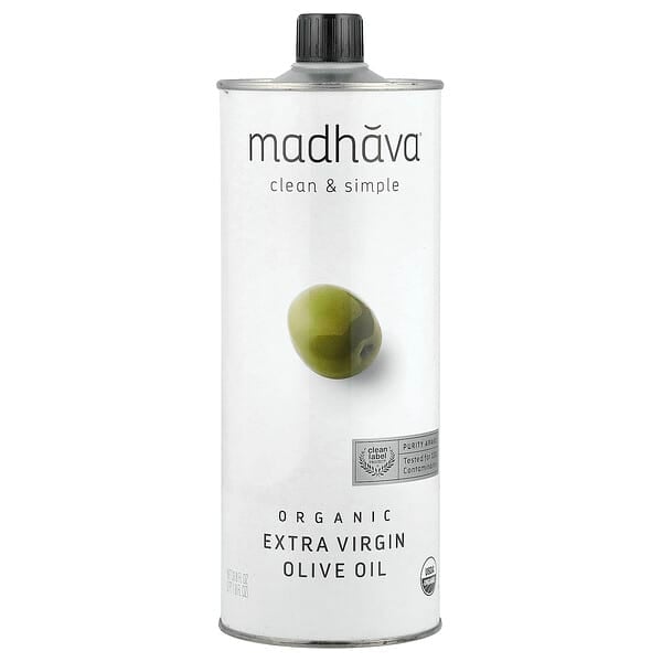 Madhava Natural Sweeteners, Organic Extra Virgin Olive Oil, 33.8 fl oz