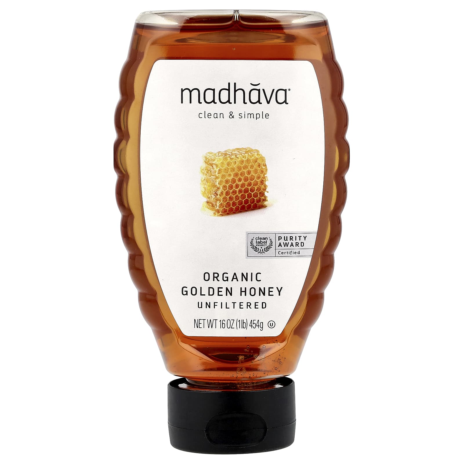 ●【最後の１枚】【訳アリ】Drop of honey １枚 オーガニックゴールデンハニー、無ろ過、454g（16オンス）