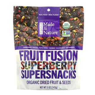 Made in Nature, Fusión de frutas orgánicas, Supersnacks de Superberry, 142 g (5 oz)