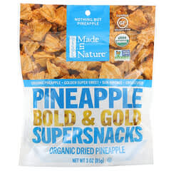Made in Nature, Organic Dried Pineapple, Bold & Gold Supersnacks, 3 oz (85 g)