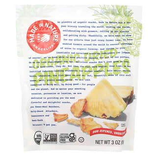Made in Nature, Getrocknete Bio-Ananas, Fett- und Gold-Supersnacks, 85 g (3 oz.)