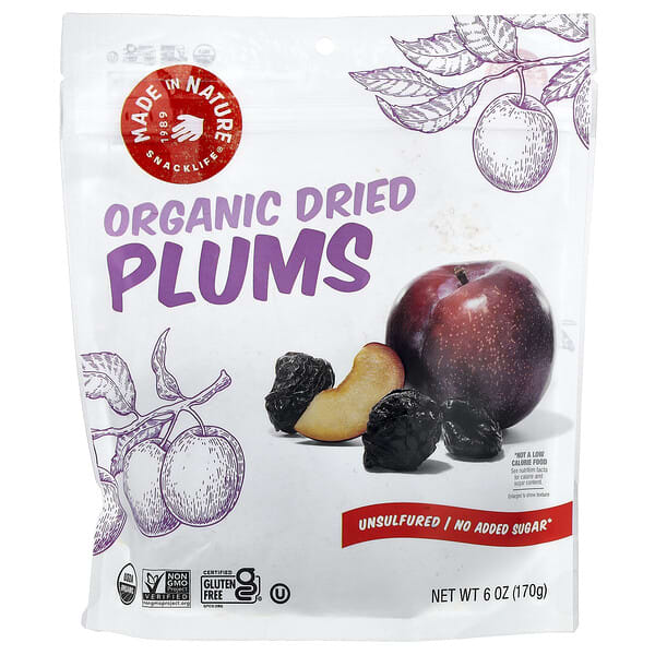 Made in Nature, Organic Dried Plums, 6 oz (170 g)