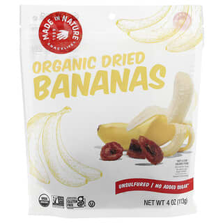 Made in Nature, Banane uscate organice, coapte în copaci și nesulfurate, 4 oz (113 g)
