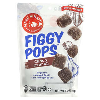 ميد إن ناتور‏, Organic Figgy Pops, Supersnacks، كرنش شوكولاته، 4.2 أوقية (119 جم)