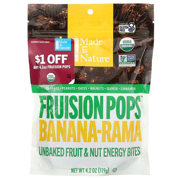 Made in Nature, Figgy Pops（フィギーポップス）、バナナラマ、119g（4.2オンス）