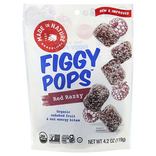 Made in Nature, Razzy Pops，红树莓零食，4.2 盎司（119 克）