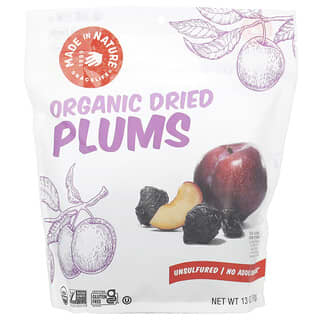 Made in Nature, Organic Dried Plums, getrocknete Bio-Pflaumen, entsteint, baumgereift, ungeschwefelt, 454 g (1 lb.)