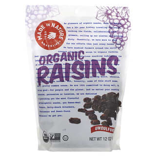 Made in Nature, Raisins secs biologiques, 340 g