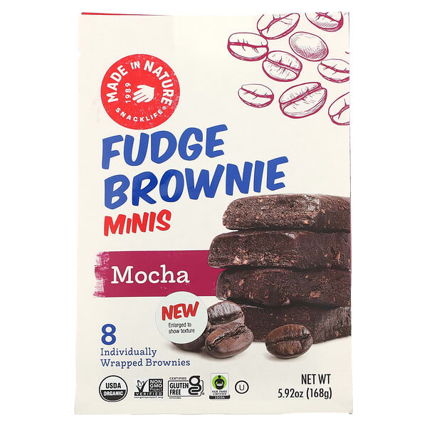 Made in Nature, Fudge Brownie Minis，抹茶味，8 片，5.92 盎司（168 克）