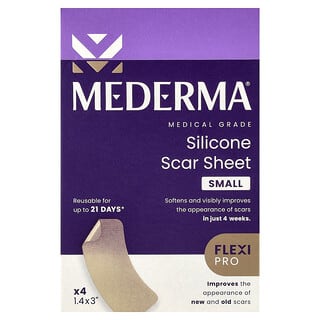 Mederma, Láminas de silicona para cicatrices, Pequeñas, 4 unidades