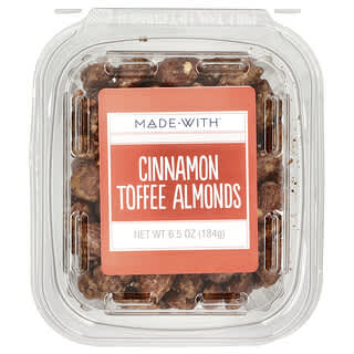 Made With, Cinnamon Toffee Almonds, Zimt-Toffee-Mandeln, 184 g (6,5 oz.)