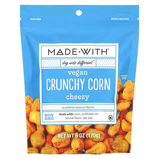 Made With, Vegan Crunchy Corn, Cheezy, 6 oz (170 g)