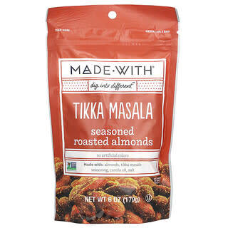 Made With, Seasoned Roasted Almonds, Tikka Masala, 6 oz (170 g)