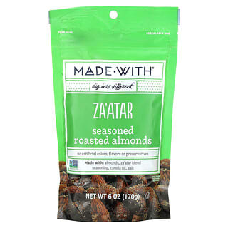 Made With, Seasoned Roasted Almonds, Za'atar, geröstete Mandeln, Za'atar, 170 g (6 oz.)