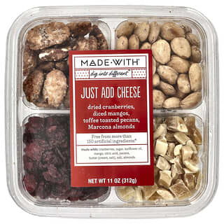 Made With, Just Add Cheese, Dried Cranberries, Diced Mangos, Toffee Toasted Pecans, Marcona Almonds, 11 oz (312 g)