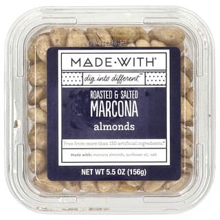 Made With, Marcona Almonds, geröstete und gesalzene Mandeln, 156 g (5,5 oz.)